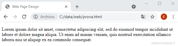 il tag paragrafo