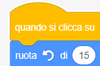 come scrivere un programma su Scratch