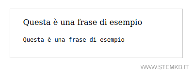 il risultato finale