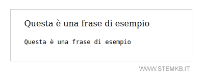 il risultato finale