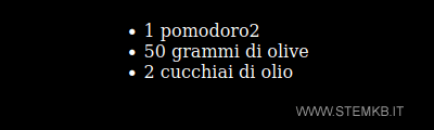 l'elenco puntato