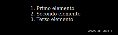 il risultato in output