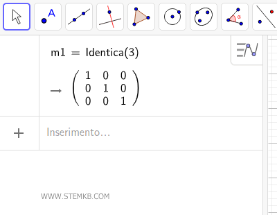 la matrice identica